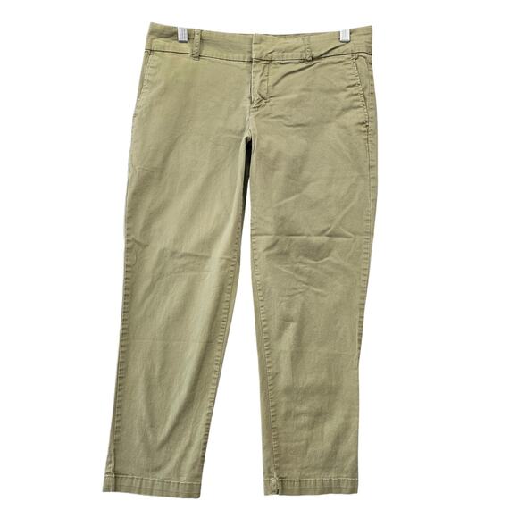 Kut From the Kloth Green Olive Khaki Pants Classic Stretch Chino Women's Size 6 - Picture 1 of 8